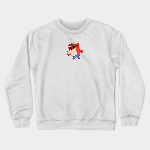 Crash Bandicoot Crewneck Sweatshirt by drawnbyhanna